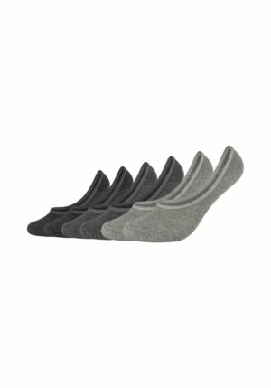 s.Oliver Füßlinge original invisible 6er Pack grey