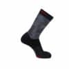 Salomon Socken hike X Ultra 1er Pack Black Alloy