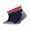Salomon Kinder Sport Kurzsocken Cushioned 4er Pack Dress Blue/Tomato