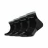 Salomon Kinder Sport Kurzsocken Cushioned 4er Pack Black / Grey