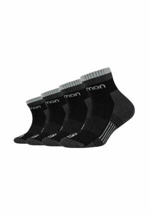 Salomon Kinder Sport Kurzsocken Cushioned 4er Pack Black / Grey