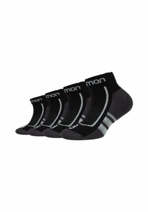 Salomon Kinder Sport Sneakersocken Cushioned 4er Pack Black / Grey