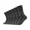 Skechers Socken Mesh Ventilation 6er Pack dark grey random