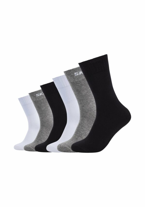 Skechers Socken Mesh Ventilation 6er Pack black grey mix