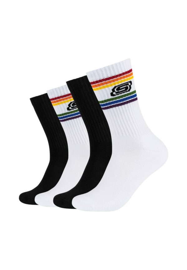 Skechers Tennis Socken Cushioned 4er Pack rainbow