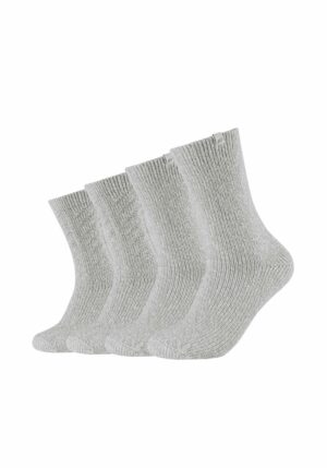 Skechers Kuschel-Socken Cozy für Damen 4er Pack fog mouline