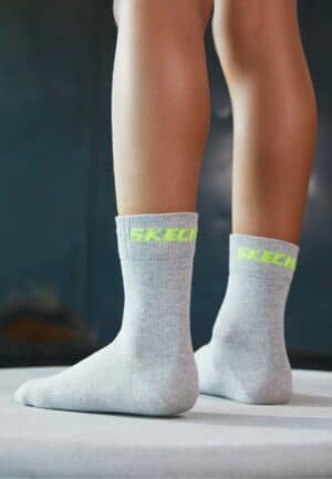 Skechers Kinder Socken Mesh Ventilation 6er Pack fog melange