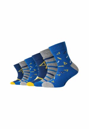 Skechers Kindersocken organic cotton back school 6er Pack blue mix