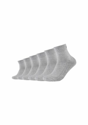 Skechers Kurzsocken Cushioned 6er Pack light grey mouliné