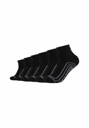 Skechers Kurzsocken Cushioned 6er Pack black