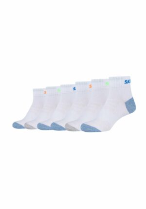 Skechers Kinder Kurzsocken Mesh Ventilation 6er Pack white