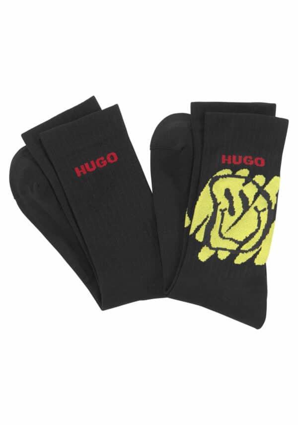 HUGO Freizeitsocken "2P QS SMILEY PA 10252086 01"