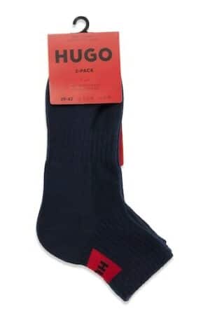 HUGO Freizeitsocken "2P SH RIB LABEL CC 10249361 01"