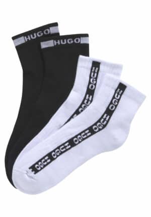 HUGO Freizeitsocken "2P SH RIB SIDE TAPE 10251149 01"