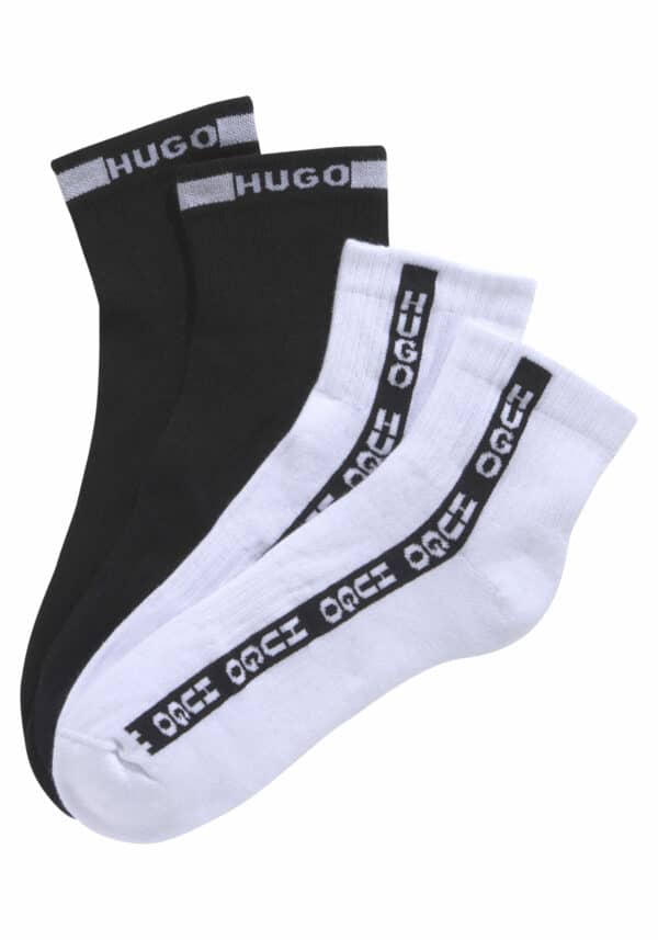 HUGO Freizeitsocken "2P SH RIB SIDE TAPE 10251149 01"