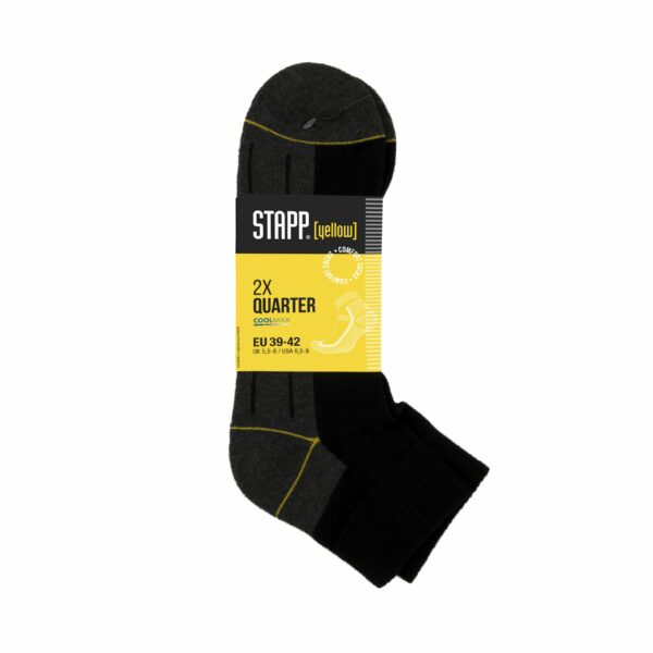 STAPP Yellow Socken "Quater 2-Pack"