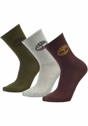 Timberland Freizeitsocken "3pp socks with TREE logo ankle"